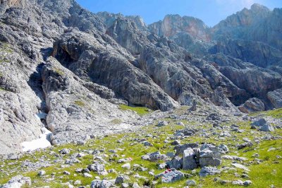 Aufstieg hinauf zu den Teufelslöchern 