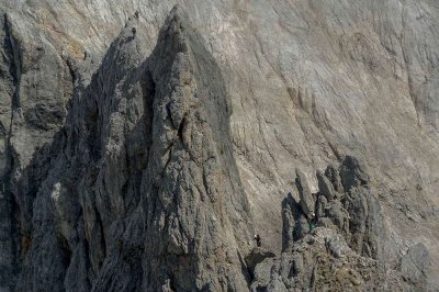 Der untere Teil vom Klettersteig Königsjodler 