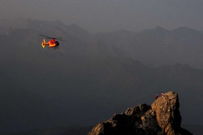 Hubschrauberbergung am Königsjodler