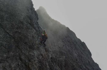 am Klettersteig Königsjodler