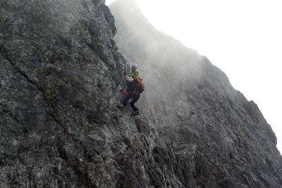 Am Klettersteig Königsjodler